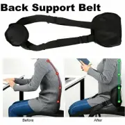 Back Support Belt Pad for Better Sitting Back Posture Corrector Brace Portable
