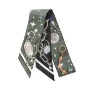 Hermes Twilly C est la Fete Brand Off HERMES Silk Scarf Silk Used Ladies