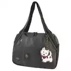 New Chala Bowling Zip Tote Large Bag WESTIE Dog Coin Purse gift BLACK gift