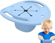 Baby Snack Container - Food Catcher Cowboy Hat Kid Snacks Holder - Dishwasher Safe Baby Food Bowl for Eating Training