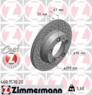 LORDCO - ZIMMERMAN 460157020 Disc Brake Rotor (for: Porsche)