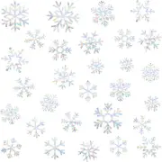 Christmas Snowflake Window Clings for Glass Windows Static Cling Snow Window Dec