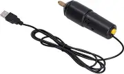 Panv Mini Electric Drill, USB Rechargeable, Black, Pencil Style, 5V, Ideal for Engraving, Polishing, Light Cutting, Light Grinding, Includes USB Charging Cable, Carrying Case