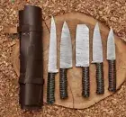 Hand Forged Damascus Steel Chef Knife Set, Kitchen Knives | Chef Knives Set,