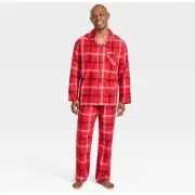 Wondershop (Target) Mens Red Flannel PJ Set, XL