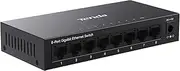 Tenda TEG1008M, 8 Port Gigabit Switch, Unmanaged Ethernet Switch with Traffic Optimization, Plug & Play, Fanless & Metal Design Network Switch Hub, Desktop/ Wall-Mount, Limited Lifetime Protection