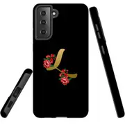 For Samsung Galaxy S22+ Plus Case, Armour Cover, Embellished Letter L
