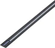 Floor Cord Covers for Wires, 1/1.2/1.5 M PVC Cables Concealer Curved Wire Management Concealer with Channel & Slotted, Self Adhesive Wire Organizer for Home Office Walls, White Black Brown
