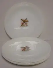 Anchor Hocking GAME BIRDS Dinner Plates PHEASANT More Items Here SET OF FIVE