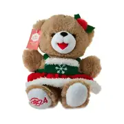 NEW 9" *SMALL* 2024 CHRISTMAS TEDDY BEAR Brown Tan SANTA GIRL *OTHERS AVAIL*