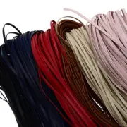 Flat Cord 5mm Genuine leather - 1m or 100m, leather cord, bracelet items