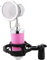HANABASS 1Set Mini Bottle Condenser Microphone Portable Microphone for Live Broadcast Karaoke and Use Shockproof Plastic Design Present for Friends and Family