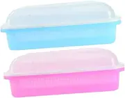 2 Sets Garden Growing Trays with Lid Plant Nursery Planter Starter Trays for Sprouting Flowers Vegetables Saplings for Use