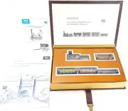 Piko HO 1:87 SAXONIA Leipzig-Dresden STEAM LOCOMOTIVE & 4 COACH Gift Set MIB`89!