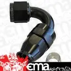 Aeroflow AF204-08DBLK Alloy 120 Deg Hose End -8AN Black Full Swivel Suit Teflon
