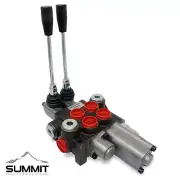 Monoblock Hydraulic Directional Control Valve, 2 Spool w/ Single Float Detent