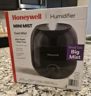 Brand New! Honeywell Mini Mist Cool Mist Humidifier Essential Oil Feature Black
