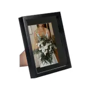 Nicola Spring 8" x 10" Black 3D Box Photo Frame - 5" x 7" Mount