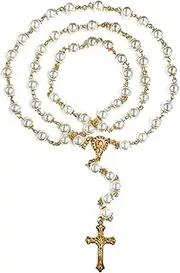 [FLAFARY] Rosary Beads, Rosary Beads Catholic for Men and Women Pack in Holy Cup Metal Gift Box, First Communion Rosary for Girls and boys, Rosary Necklace as Gifts for Mother, Grandmother, Elders.