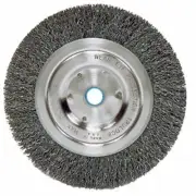 Weiler 7" x .014" Wide Face Bench Grinder Wire Wheel Brush