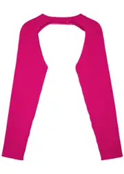 Helmut Lang Ribbed-knit Shawl - Fuchsia - M/L (UK14 / L) M/L (UK14 / L)