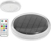 Solar Pool Float Lights - Lamps for Swimming Pools | Rechargeable Lighting with 9 Colour Changes and 3 Timers for Outdoor Decoration Garden Terrace Pool Area