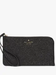 Lucy Glitter Medium L-Zip Wristlet