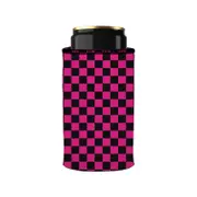 Stubbyz Pink Checkerboard Stubby Cooler Slim