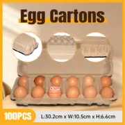 100 X Egg Cartons Each Holds12 Eggs Full Durable Dozen New Carton Brown Storage