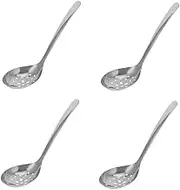 Cabilock 4pcs Metal Slotted Spoon Set Large Serving Spoon Strainer 304 Stainless Steel Multi-Functional for Cooking