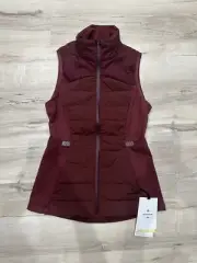 NWT Lululemon Down For It All Vest 700 Fill Red Sz 4