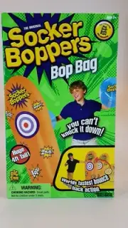 Big Time Toys Socker Bopper Power Bag Standing Inflatable Punching Bag NEW