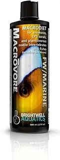 Brightwell Aquatics Macrōvore Marine Crustacean Roe for Corals Anemones Fish Enriched with Amino Acids Omega-3 for Color Health Feeding in Aquariums, 250 ml