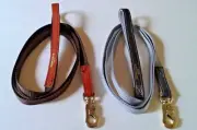 GLENS of SAN FERNANDO 6 Foot NYLON Dog LEASH w/ CONTRASTING Leather ACCENTS