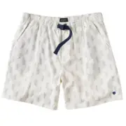 Brixton Jupiter Elastic Waistband Off-White Shorts, Men's Sz: XL NWT