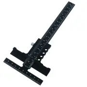 Premium Sliding Marking Gauge Aluminum Alloy Scribing Measuring Tool with Precision Depth Gauge And T-Square Ruler