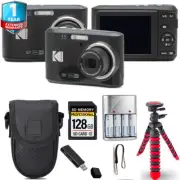 Kodak Pixpro FZ45 Camera (Black) + Spider Tripod + Case+ 1 Yr Warranty