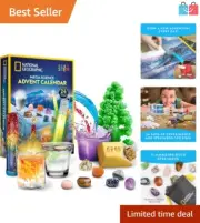 Ultimate 2024 Science Kit & Gemstone Advent Calendar - 13 Experiments Included