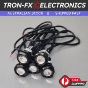 1/2/5Pcs 18mm Red Round Eagle Eye Water Clear LED 35CM Pre Wired DC12V 12V