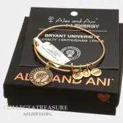 Authentic Alex and Ani Bryant University Logo Rafaelian Gold Charm Bangle