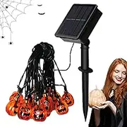 Pumpkin Solar Lights for Outside,Pumpkin Yard String Lights | Halloween Pumpkin Pathway Lights LED Orange Yard Lights Waterproof Pumpkin Decor for Walkway
