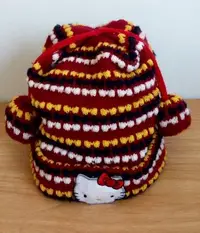 在飛比找Yahoo!奇摩拍賣優惠-Hello kitty毛線帽 兒童毛線帽 保暖毛線帽 針織帽