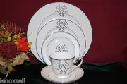 2 Lenox Scripted PLATINUM 5 pc place Settings NEW w/tags USA 1st Quality for two