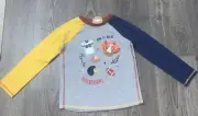 Mud Pie Boys Thanksgiving Turkey Football 4T-5T Shirt Touchdown NWT