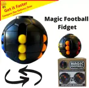 Magic Football Cube Creative Magic Fidget Rainbow Puzzle Ball Toy Kids Sensory