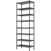 8-Wire Garage Shelving Storage Shelves, Kitchen Storage Adjustable Shelf, Met...