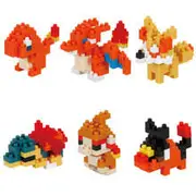 Pokemon Nanoblock Mininano Series Fire Type Set 1 Box of 6 Characters