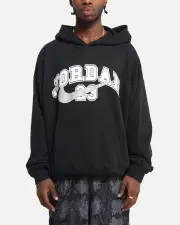 [JORDAN] Jordan Jumpman Mvp Oversized French Terry Pullover Hoodie Black/grey - Size XL XL Black/Grey