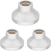 ledscom.de Electra Ceiling Light/Ceiling Socket Porcelain Glossy White 1x E27 Maximum 300 W Set of 3