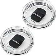 AICMEI Replacement lids for 2 spill-proof stainless steel travel mugs，Open/Close, Straw Friendly, Suitable for cups with mouth size of 3.15-3.2 inches（20 OZ）